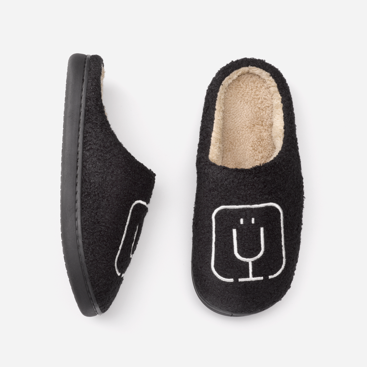 brumate-fuzzy-slippers-black-s2 apparel-slippers-above.png